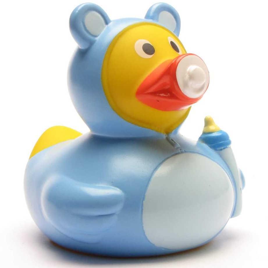 Badeend - Baby blue/pink