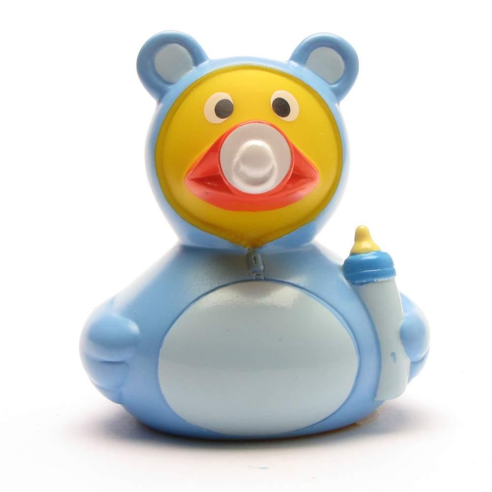 Badeend - Baby blue/pink