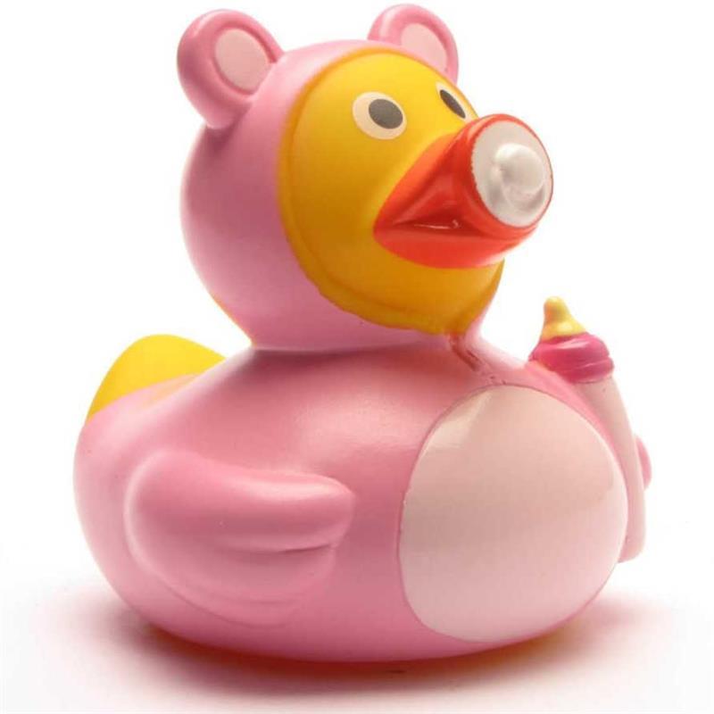 Badeend - Baby blue/pink