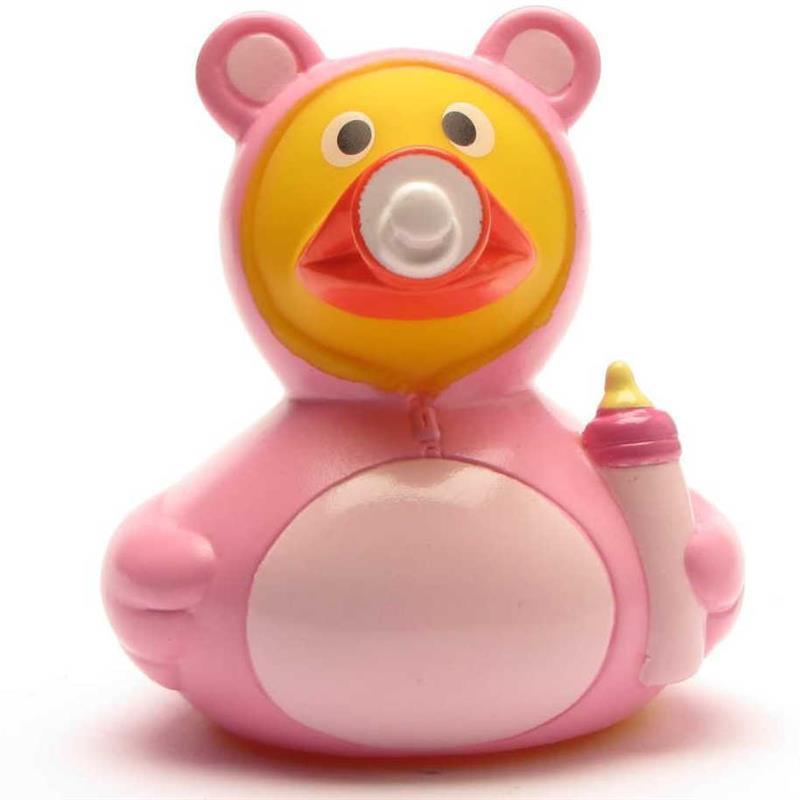 Badeend - Baby blue/pink