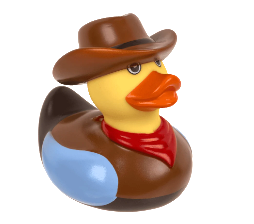 Badeend - Cowboy; Howdy partner!