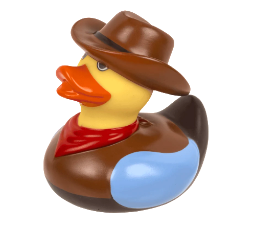Badeend - Cowboy; Howdy partner!