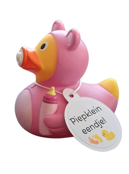 Badeend - Baby blue/pink